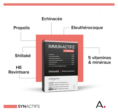 Aragan Synactifs ImmunActifs 30 Gélules