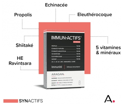 Aragan Synactifs ImmunActifs 30 Gélules