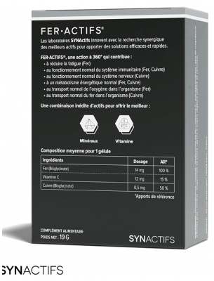 AraganSynactives FerActifs 60 Cápsulas