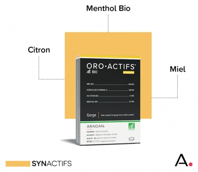 Aragan Synactifs OroActifs Bio 24 Pastilles