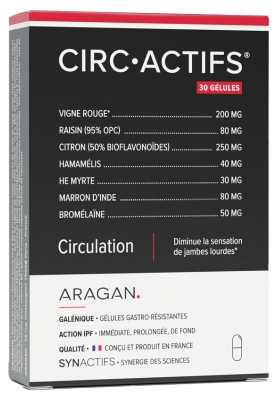AraganSynactivesCircActifs 30 Cápsulas