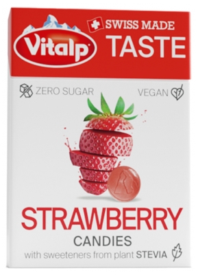 Vitalp Bonbons Sans Sucre Fraise 25 g