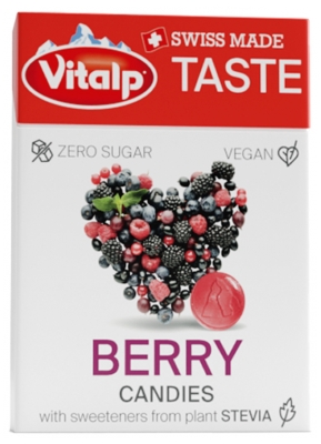 Vitalp Sokeri-vapaat Punaiset Hedelmät 25 g