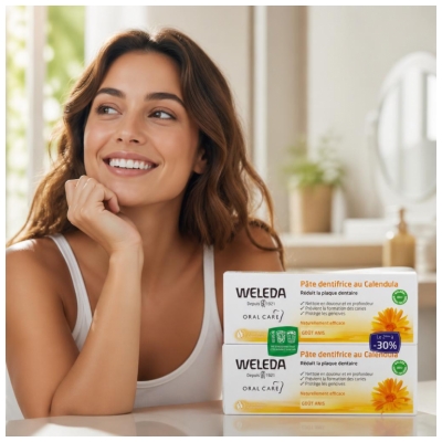 Weleda Měsíčková zubní pasta, balení 2 x 75 ml