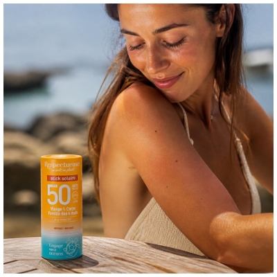 Respectueuse Ochranný krém na slunce ve formě tyčinky SPF50 18 g
