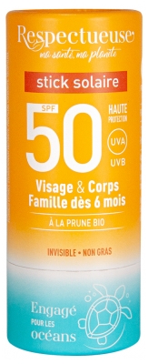 Respectueuse Stick Solaire SPF50 18 g