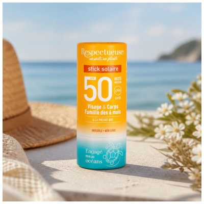Respectueuse Stick Solar SPF50 18 g