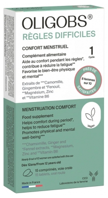 Laboratoire CCD Oligobs Difficult Periods 15 Tablets