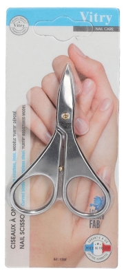 Vitry Nail Scissors Curved Blades Stealth Stainless Steel