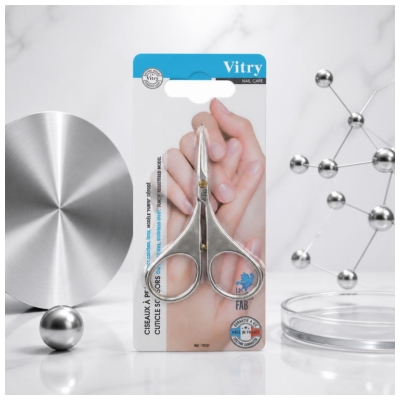 Vitry Skin Scissors Curved Blades Stealth Stainless Steel