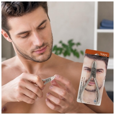 Vitry Men Care Pince à Ongles Manucure Inox 12 cm