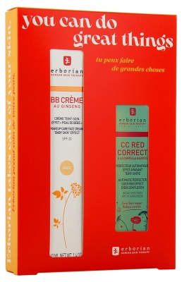 Erborian BB Crème au Ginseng 40 ml + CC Red Correct à la Centella Asiatica 15 ml
