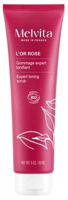 Melvita L'Or Rose Shape Scrub with Pink Berries Organic 150ml