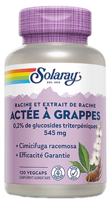 Solaray Cimífuga 120 Cápsules Vegetales