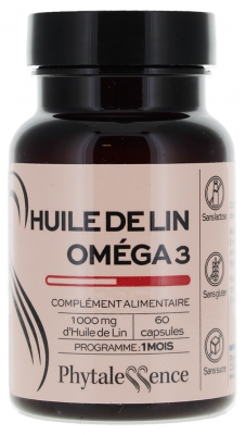 Phytalessence Huile de Lin Oméga 3 60 Capsules