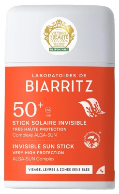 Laboratoires de Biarritz Sztyft Solaire Invisible SPF50+ Bio 10 g