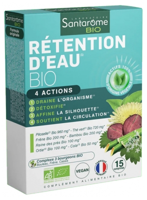 Santarome Rétention d'Eau Bio 15 Comprimés