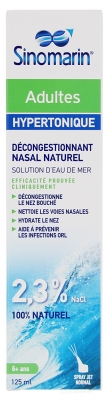 Sinomarin Solution d'Eau de Mer Nez Bouché Adultes 125 ml