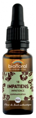 Biofloral Bach Flower Remedies 18 Impatiens Organic 20 ml