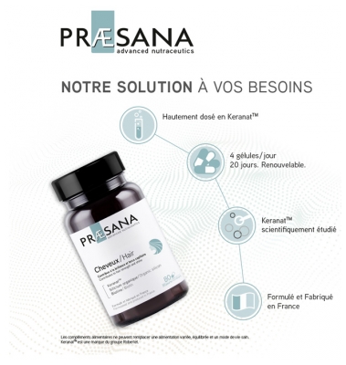 Praesana Cheveux 80 Gélules