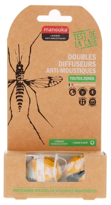 Manouka Doubles Diffuseurs Anti-Moustiques - Couleur : Végétal