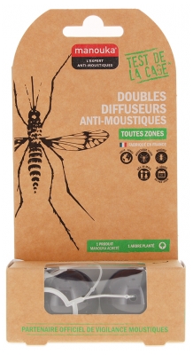 Manouka Double Mosquito Diffusers - Colour: Black