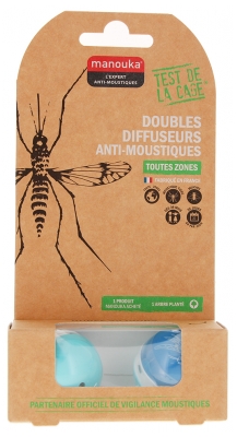 Manouka Duplos Difusores Anti-Mosquitos - Cor: Azul