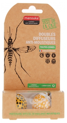 Manouka Double Mosquito Diffusers - Colour: Panther