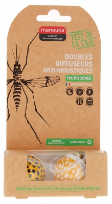 Manouka Duplos Difusores Anti-Mosquitos - Cor: Pantera