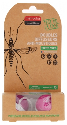 Manouka Doubles Diffuseurs Anti-Moustiques - Couleur : Mauve