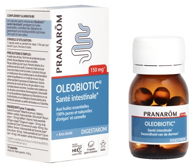 Pranarôm Digestarom Oleobiotic Santé Intestinale 15 Capsules