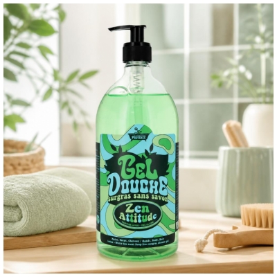 Les Petits Bains de Provence Gel de Duș Lotus Ceai Alb 1 L