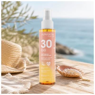 Alphanova Sun Glow SPF30 Saulės aliejus 125 ml