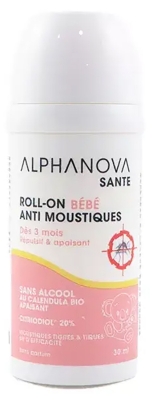 Alphanova Roll-On Bébé Anti-Moustiques 30 ml