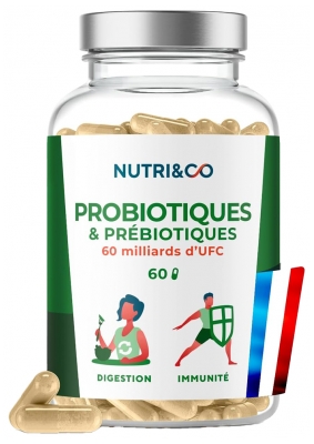 Nutri&Co Probiotiques & Prébiotiques 60 Gélules