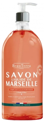 BeauTerra Sapone Liquido di Marsiglia ai Fiori D'arancio 1 L