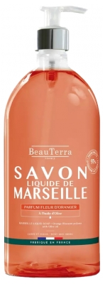 BeauTerra Savon Liquide de Marseille Fleur d'Oranger 1 L