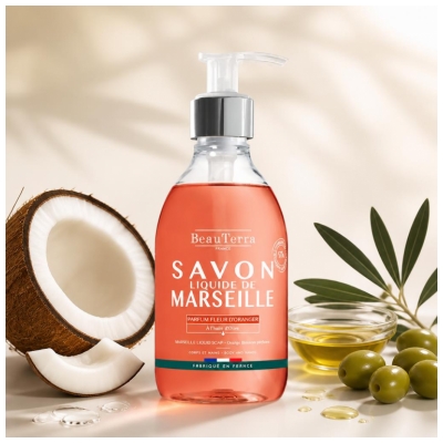 BeauTerra Marseille tekoče milo pomarančni cvet 300 ml