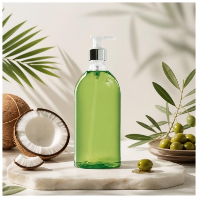 BeauTerra Savon Liquide de Marseille Menthe Citron 1 L