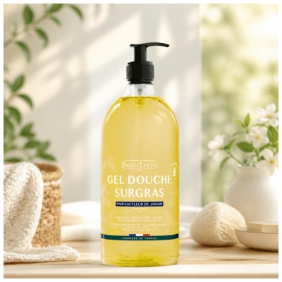 BeauTerra Overfedende Shower Gel Jasminblomst 1 L