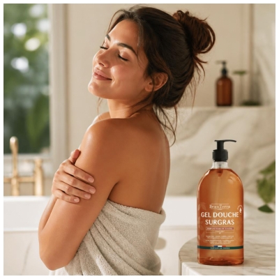 Gel de Duș Supra-gras BeauTerra Lemn de Santal 1 L