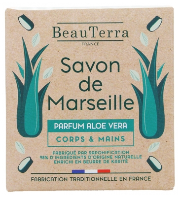 BeauTerra Marseille Sæbe Fast Aloe Vera 100 g