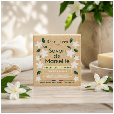 BeauTerra Săpun de Marsilia Solid Floare de Iasomie 100 g