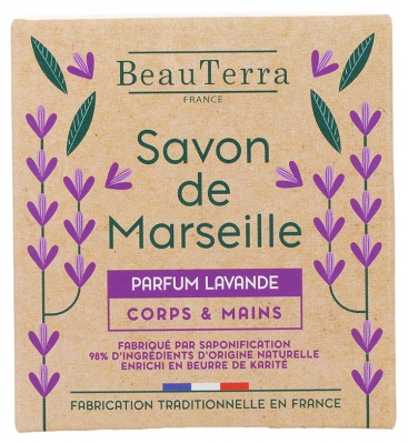 BeauTerra Lavender Solid Marseille Soap 100 g