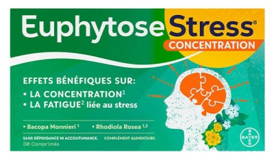 Bayer Euphytose Stress 30 Tablets