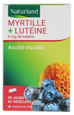 Naturland Myrtille + Lutéine 60 Végécaps