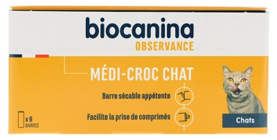 Biocanina Médi-Croc Chat Barre Sécable Appétente 6 x 10 g