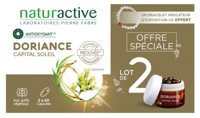 Naturactive Capital Soleil Lot of 2 x 60 Capsules + Free Bracelet