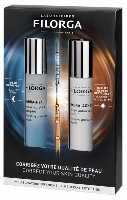 Filorga HYDRA-HYAL Plumping Hydrating Serum 30 ml + HYDRA-AOX [5] Intensive Antioxidant Serum 30 ml