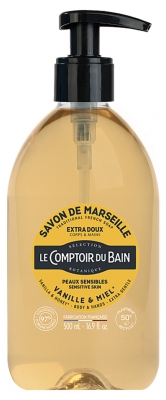 Le Comptoir du Bain Savon de Marseille Vanille-Miel 500 ml